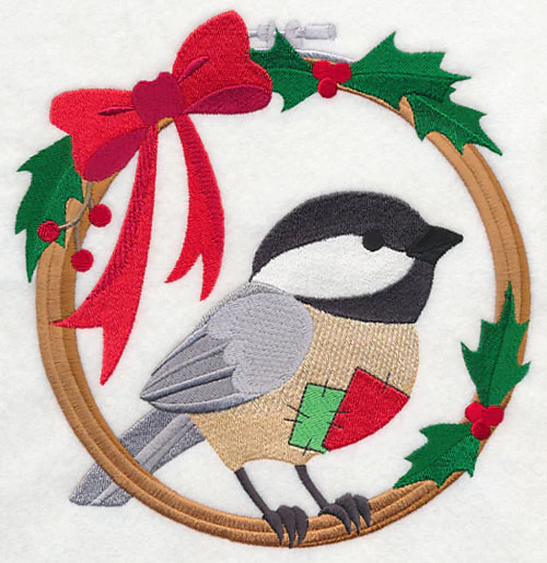 Hoop It Up Christmas Chickadee - Image 2