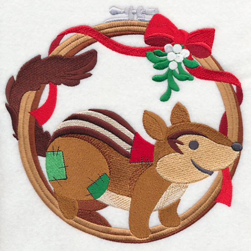 Hoop It Up Christmas Chipmunk - Image 2