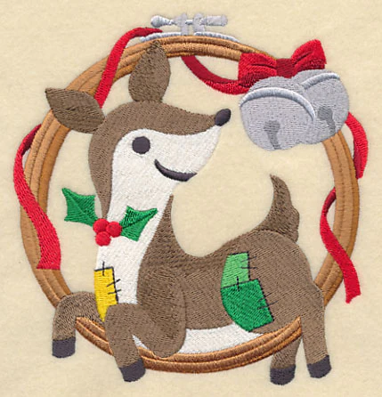 Hoop It Up Christmas Deer - Image 3