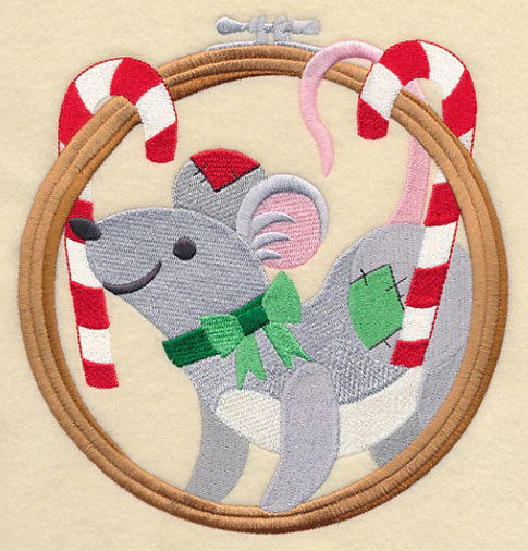 Hoop It Up Christmas Mouse - Image 2