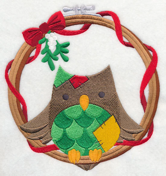 Hoop It Up Christmas Owl - Image 6