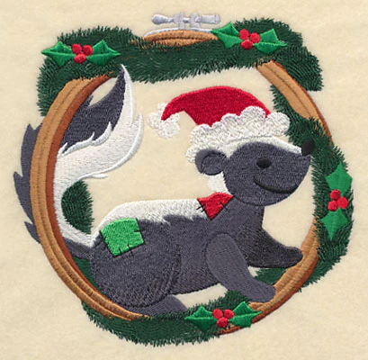 Hoop It Up Christmas Skunk - Image 4