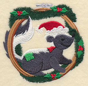 Hoop It Up Christmas Skunk - Image 5