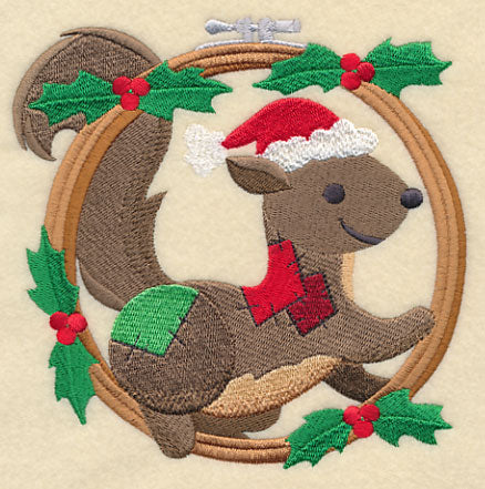 Hoop It Up Christmas Squirrel - Image 3