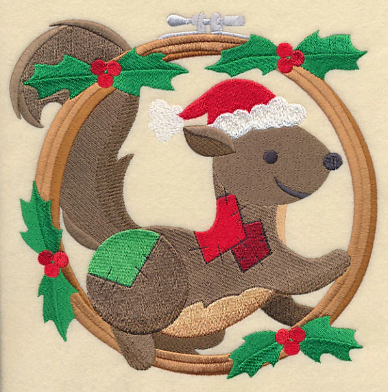 Hoop It Up Christmas Squirrel - Image 6