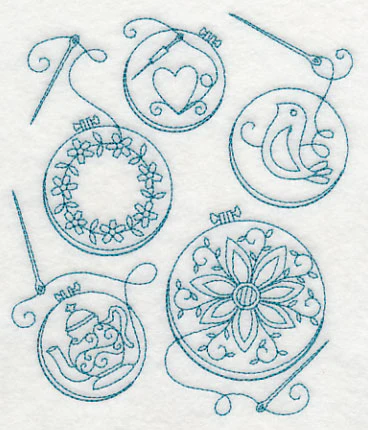 Hoop It Up Medley (Redwork) - Image 3