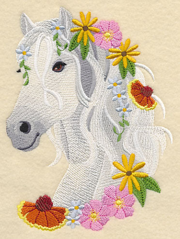 Horse in Wildflowers - Image 3