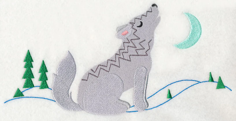 Howling Arctic Wolf