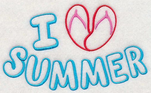 I Heart Summer with Flip Flops - Image 4
