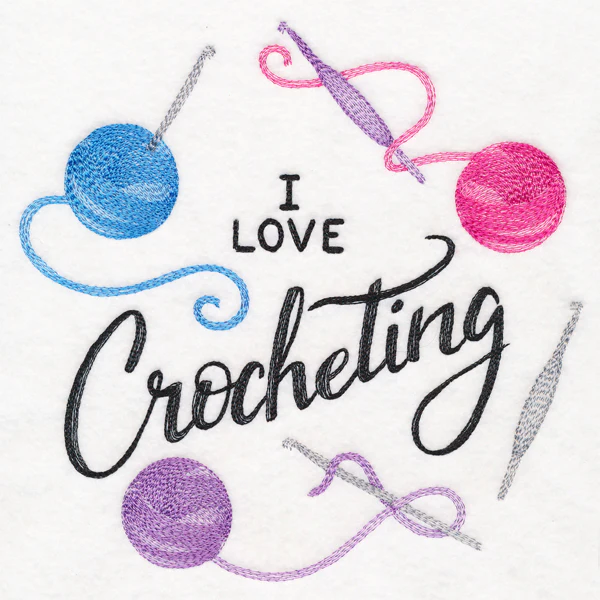 I Love Crocheting Wreath - Image 6