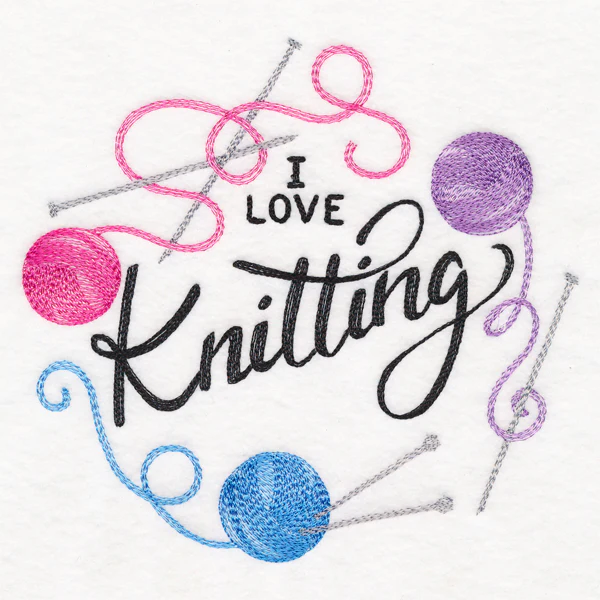 I Love Knitting Wreath - Image 2