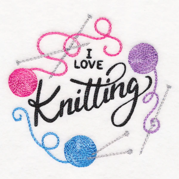 I Love Knitting Wreath - Image 4