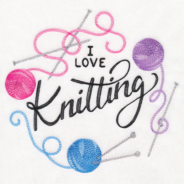 I Love Knitting Wreath - Image 6