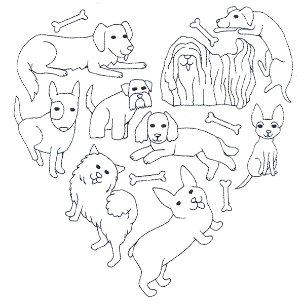 I Woof You Dog Heart