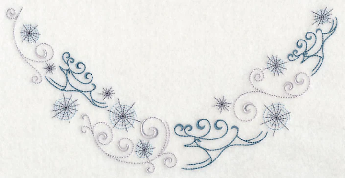 Icy Reindeer Neckline (V-Neck)