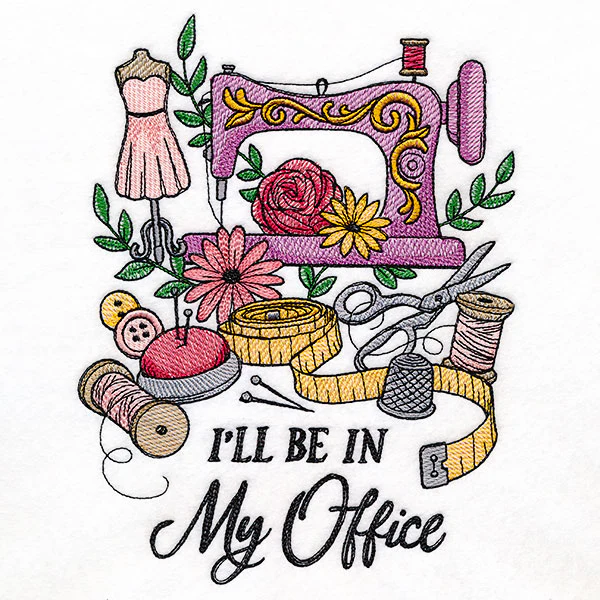 I'll Be in My Office Sewing Machine - Image 7