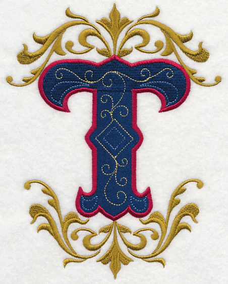 Illuminated Letter T (7.8 inch)