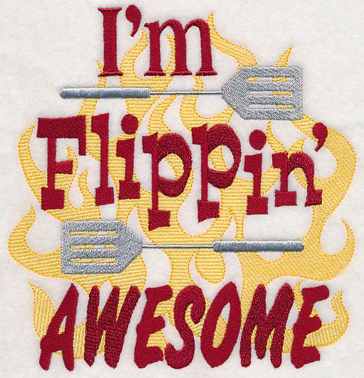 I'm Flippin' Awesome - with Flames - Image 2