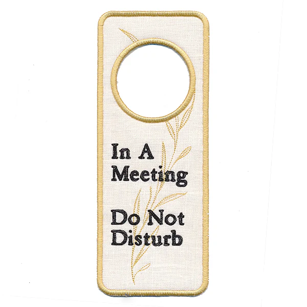 In A Meeting Door Hanger (In-the-Hoop) - Image 2