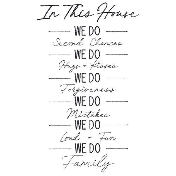 In This House Sign