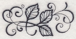 Inky Birch Leaves Border - Image 5