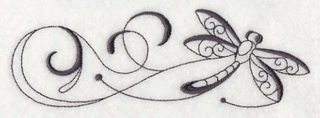 Inky Dragonfly Border - Image 2