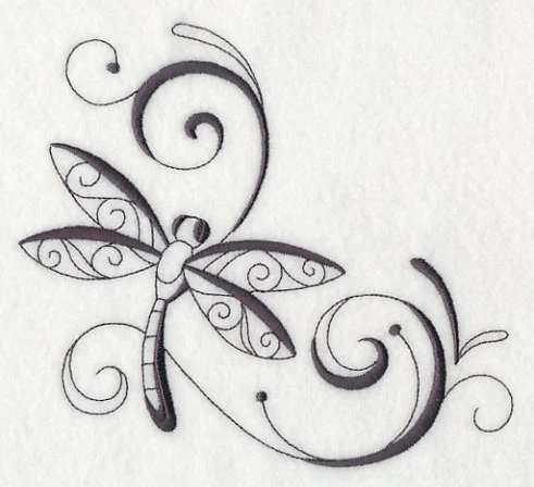 Inky Dragonfly Corner