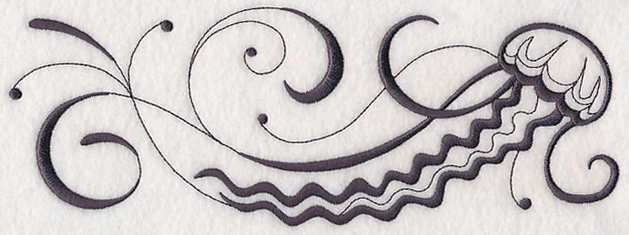 Inky Jellyfish Border - Image 3