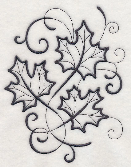 Inky Maple Leaves - Image 3