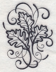 Inky Oak Leaves - Image 5