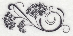 Inky Queen Anne's Lace Border - Image 5
