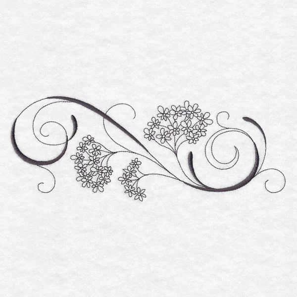 Inky Queen Anne's Lace Border - Image 6