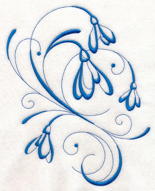 Inky Snowdrops