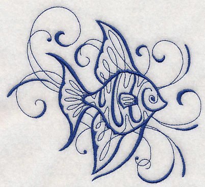 Intricate Ink Sea Life - Angel Fish - Image 3