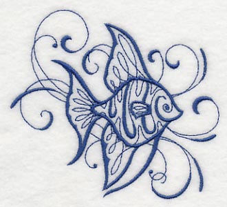 Intricate Ink Sea Life - Angel Fish - Image 4