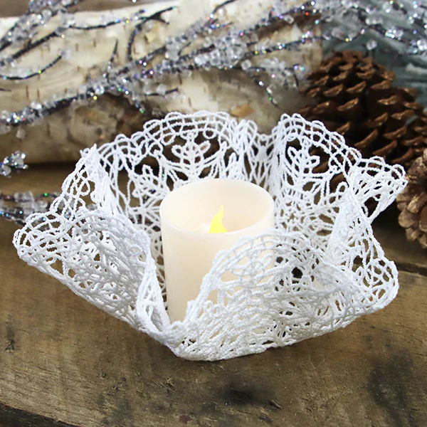 Intricate Snowflake Doily (Battenburg Lace) - Image 4