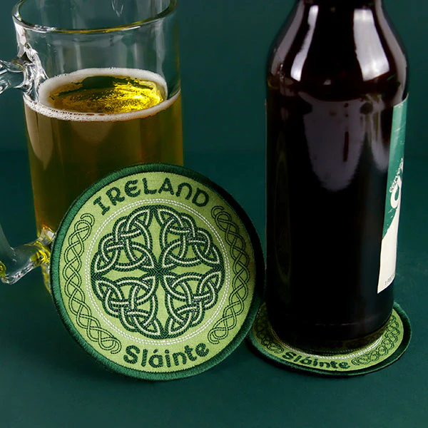 Ireland Sláinte Stamp Coaster (In-the-Hoop) - Image 5