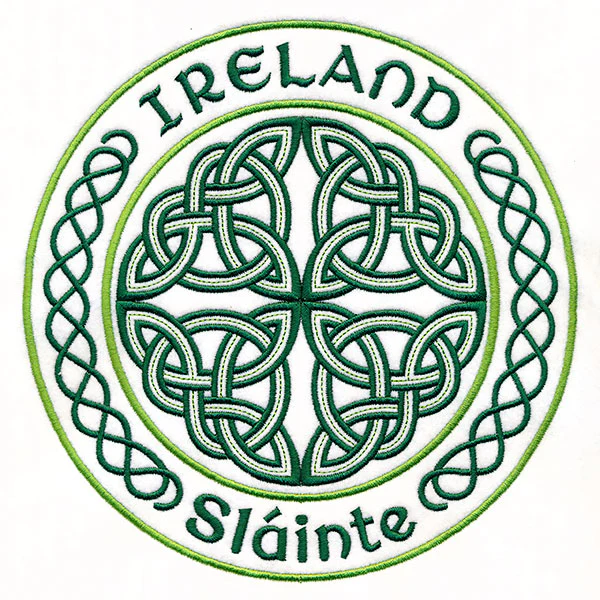 Ireland Sláinte
Stamp Satin Stitch