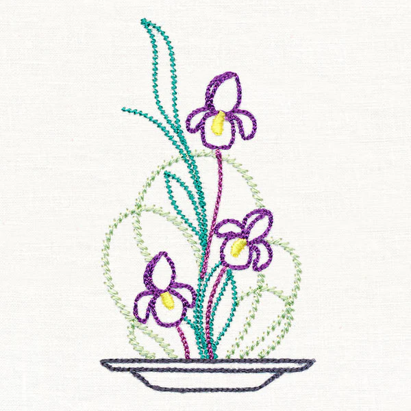 Iris Ikebana (Vintage) - Image 5