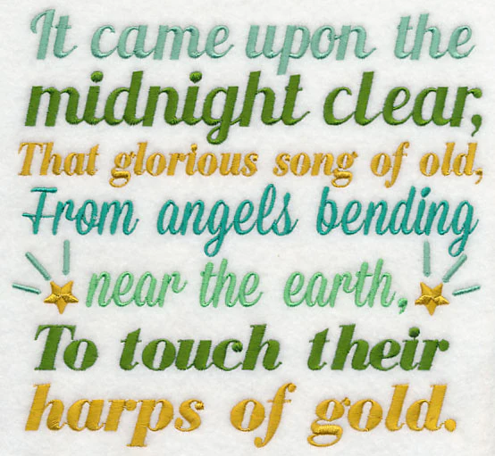 It Came Upon the Midnight Clear Carol Square