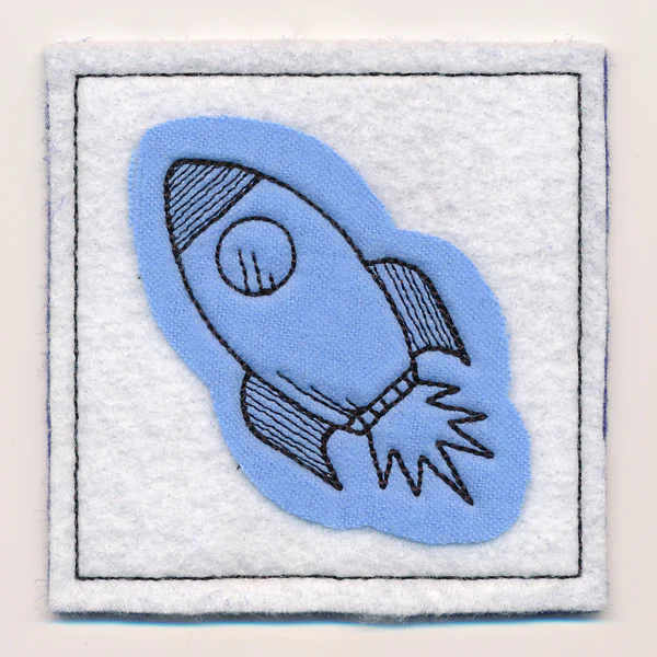 It's a Match Memory Game - Rocket (In-the-Hoop)