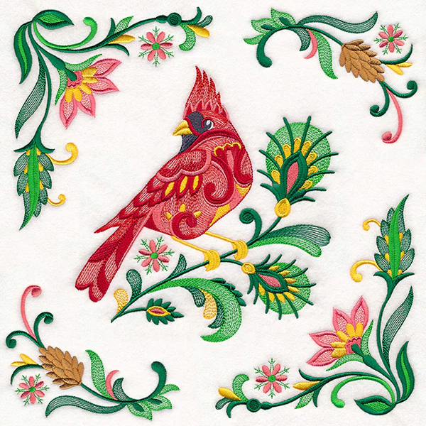 Jacobean Blooms Corner - Image 11