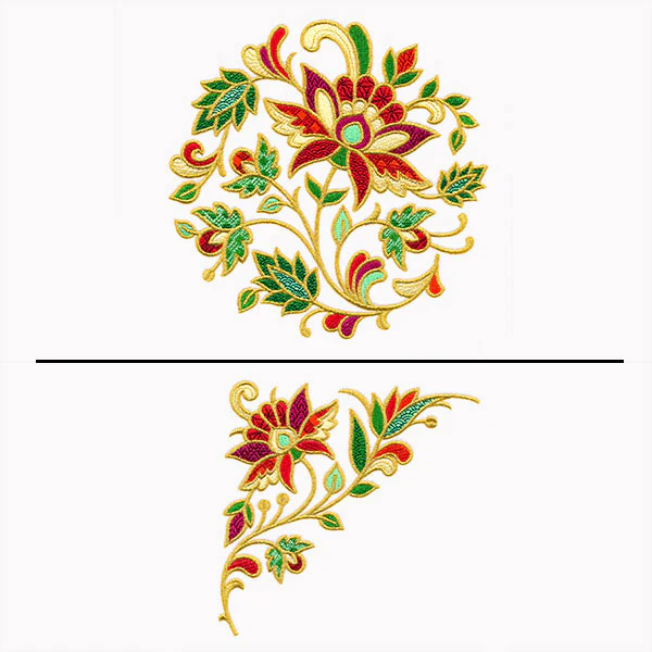 Jacobean Christmas Pillow Pair - Image 3