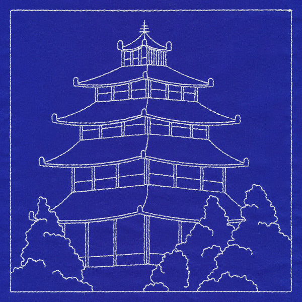 Japanese Sashiko Quilting - Pagoda - Image 2