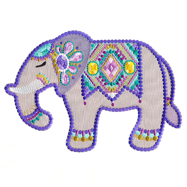 Jeweled Safari Elephant (Applique) - Image 4