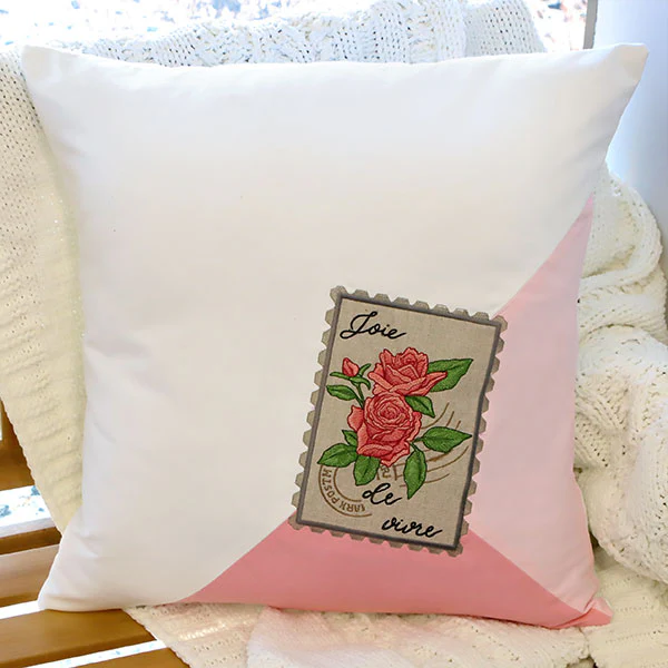 Joie de Vivre Rose Bouquet Stamp (Applique) - Image 6