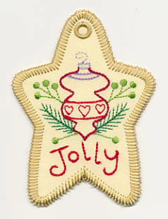 Jolly Christmas Gift Tag (In-the-Hoop) - Image 2