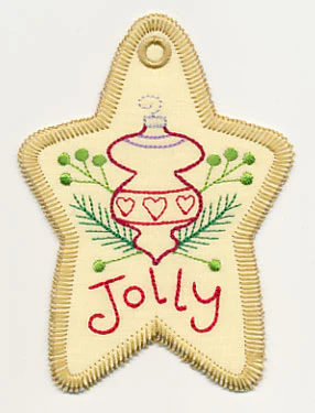 Jolly Christmas Gift Tag (In-the-Hoop) - Image 3