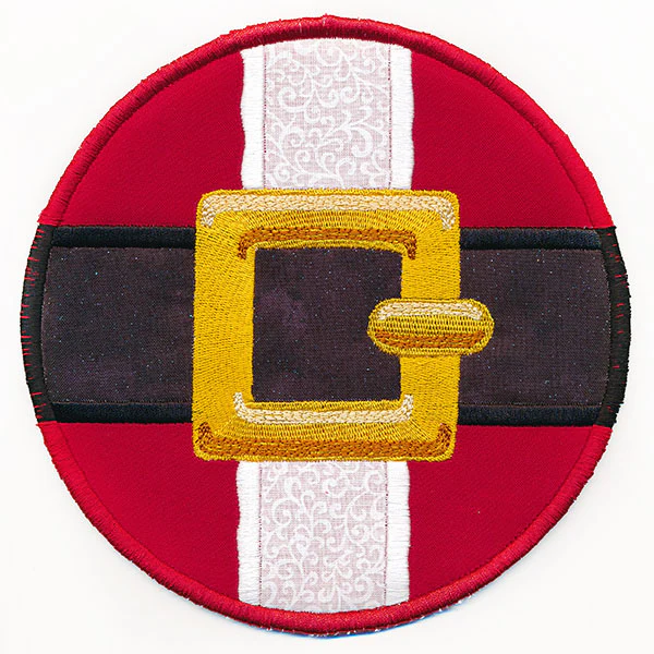 Jolly Ol' Santa Belt Buckle Trivet (In-the-Hoop) - Image 2