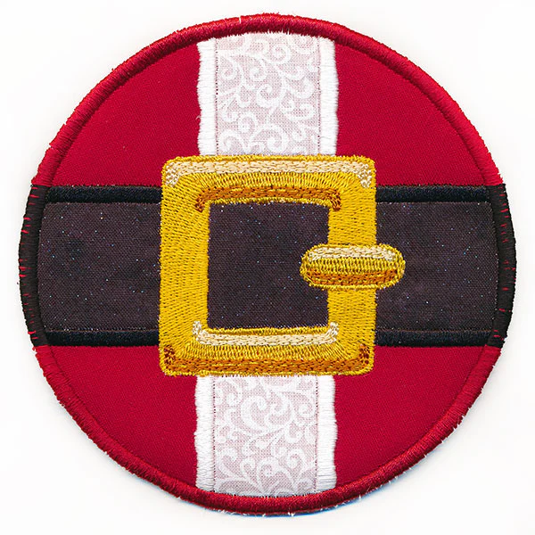 Jolly Ol' Santa Belt Buckle Trivet (In-the-Hoop) - Image 5